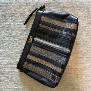 Victoria's Secret Black and Silver Clutch with Modern Design